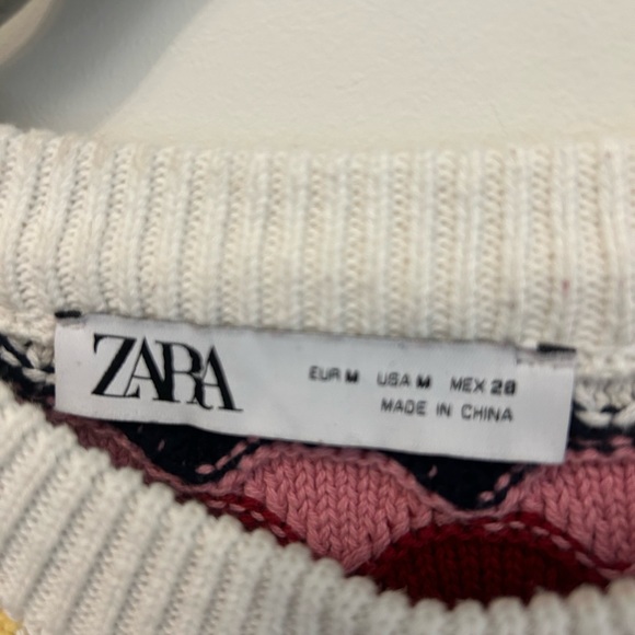 Zara M cropped knit top, worn once. - Picture 3 of 9
